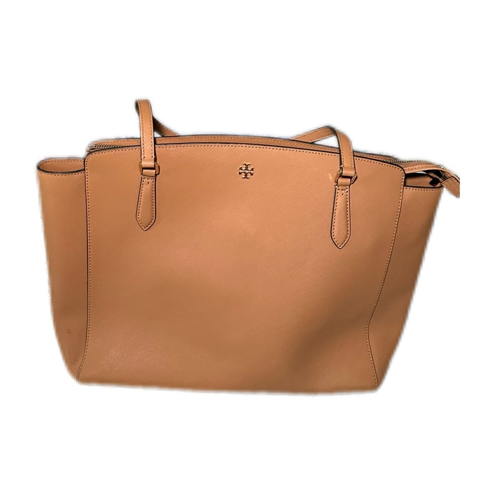 Tory Burch Camel Leather Tote